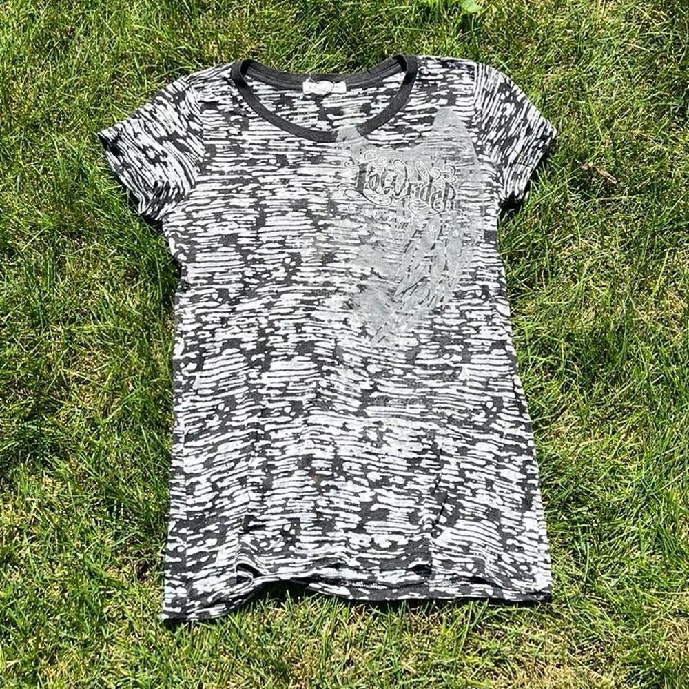 Low rider y2k Women's Grey and Black T-shirt